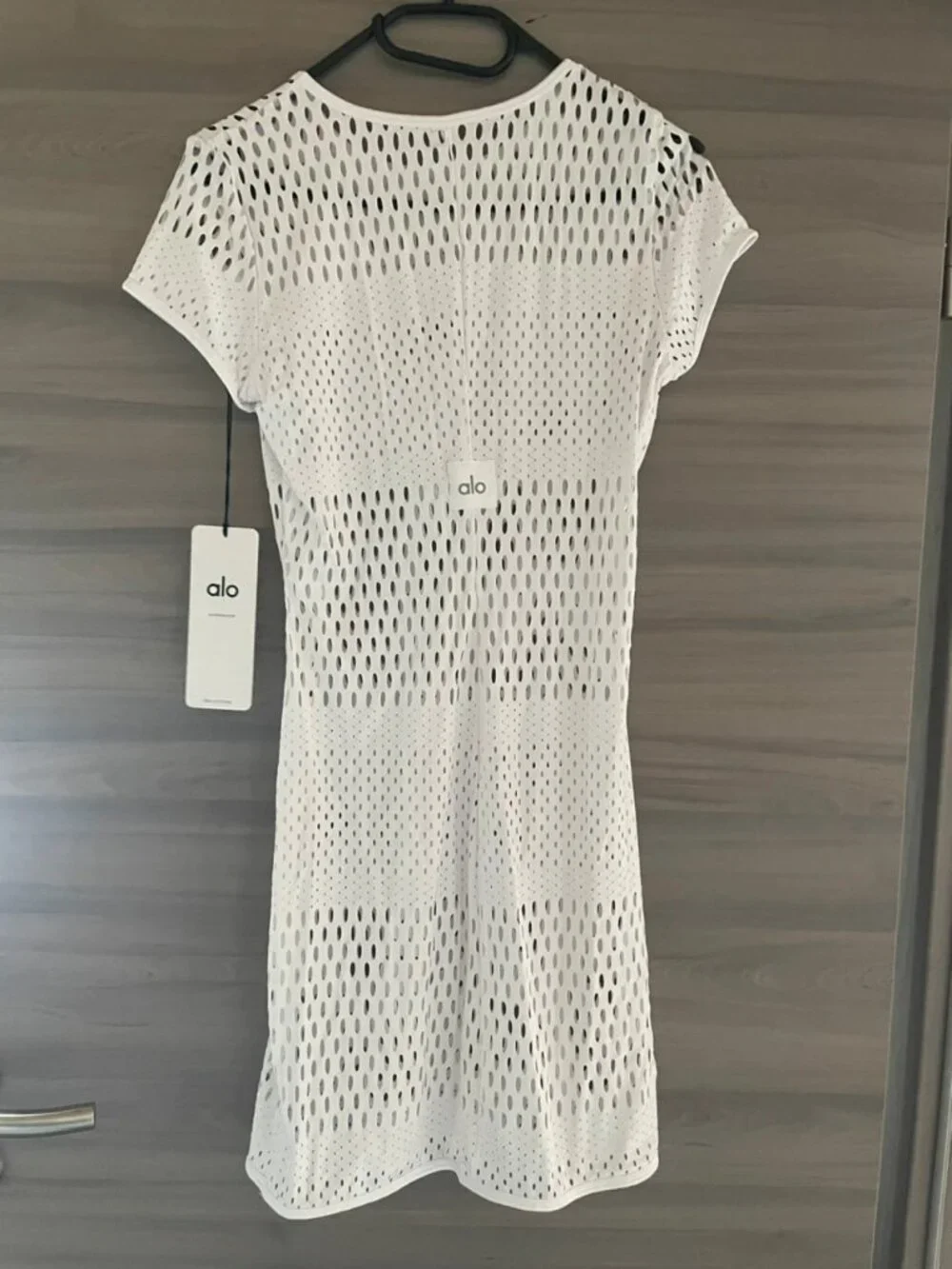 Alo Yoga Mesh Haute Summer Dress White Size M